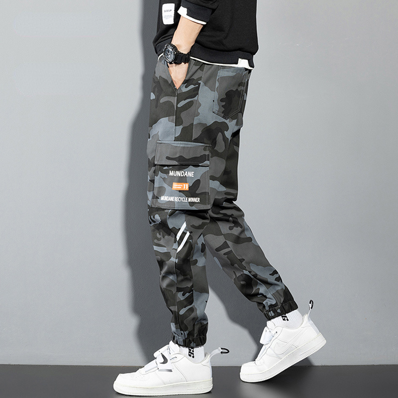 กางเกงคาร์โก้สีส้มกางเกงลำลองแ - Mens Fashion Camo Pants บทวิจารณ์และราคา