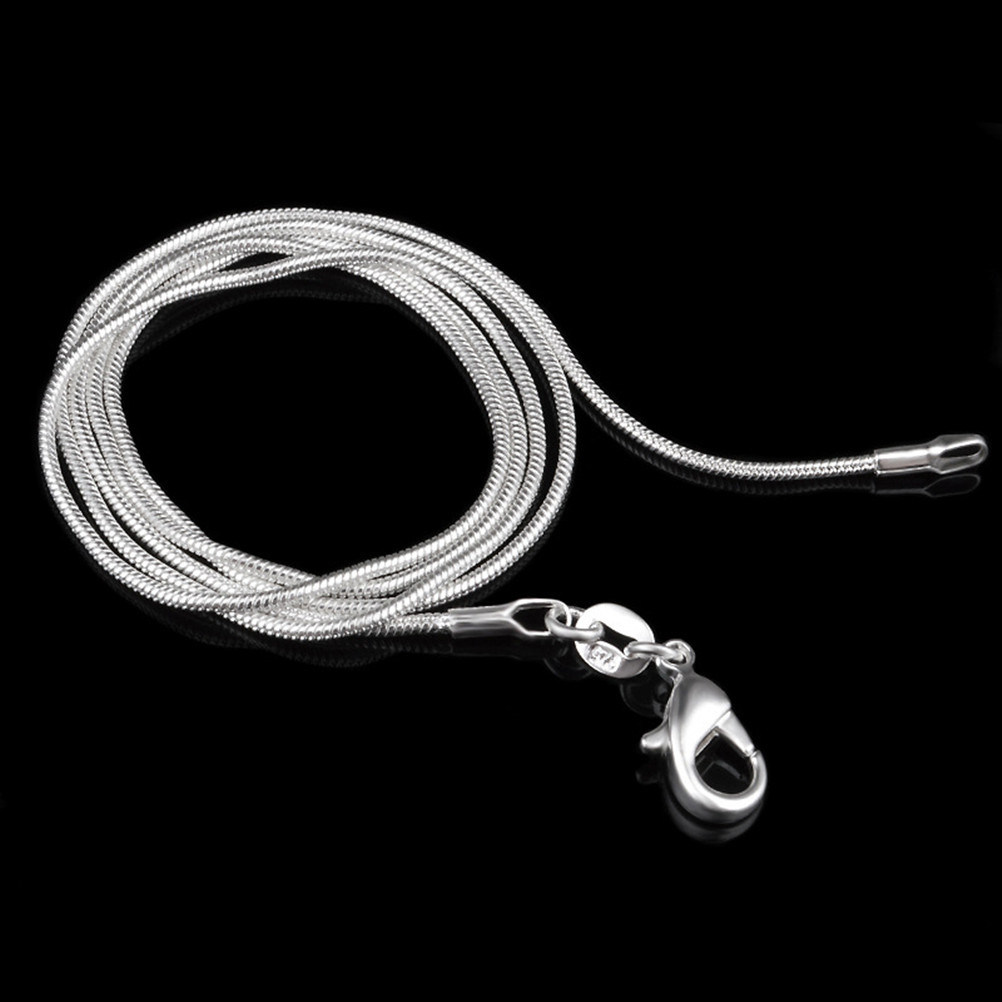 สร้อยคอโซ่ลายงู ชุบเงิน 31 นิ้ - Men Fashion Elegant บทวิจารณ์และราคา