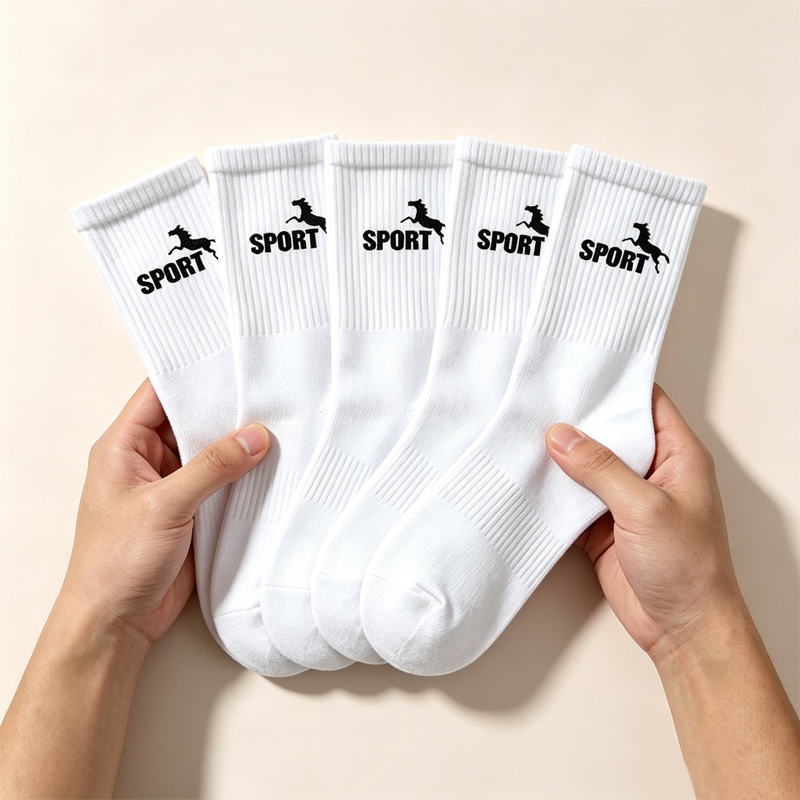 ถุงเท้ากีฬาลายการ์ตูนม้า 5 คู่ - Socks Ankle Men บทวิจารณ์และราคา