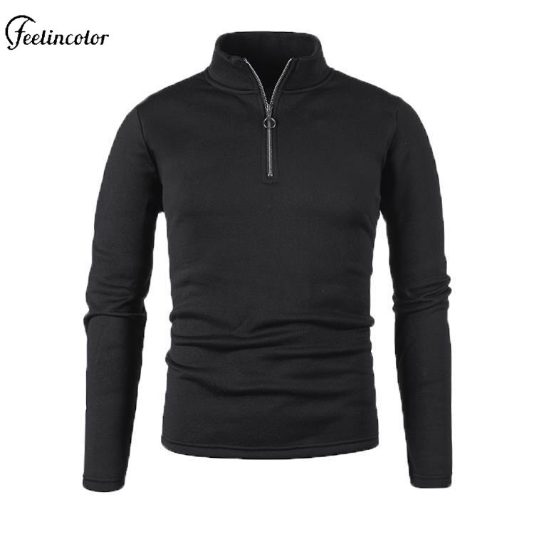 เสื้อสเวตเชิ้ตคอเต่าแบบซิป 1/4 - Mens Fashion Quarter Zip บทวิจารณ์และราคา